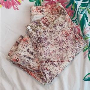 Hudson Denim Collin Floral Invasion Skinny Jeans